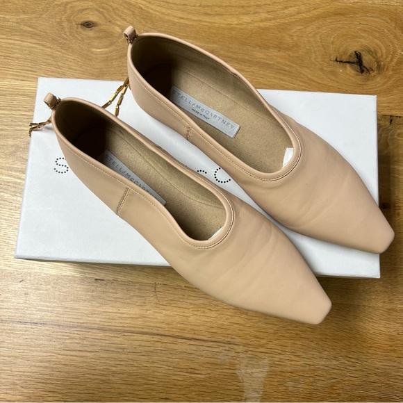 Stella McCartney vegan leather ballerina flats with anklet - Picture 5 of 6